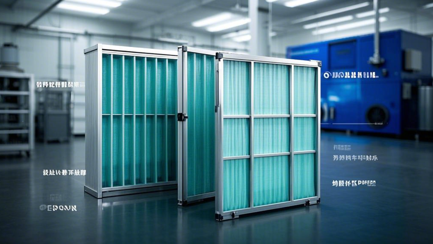 filtro de panel plisado de vidrio