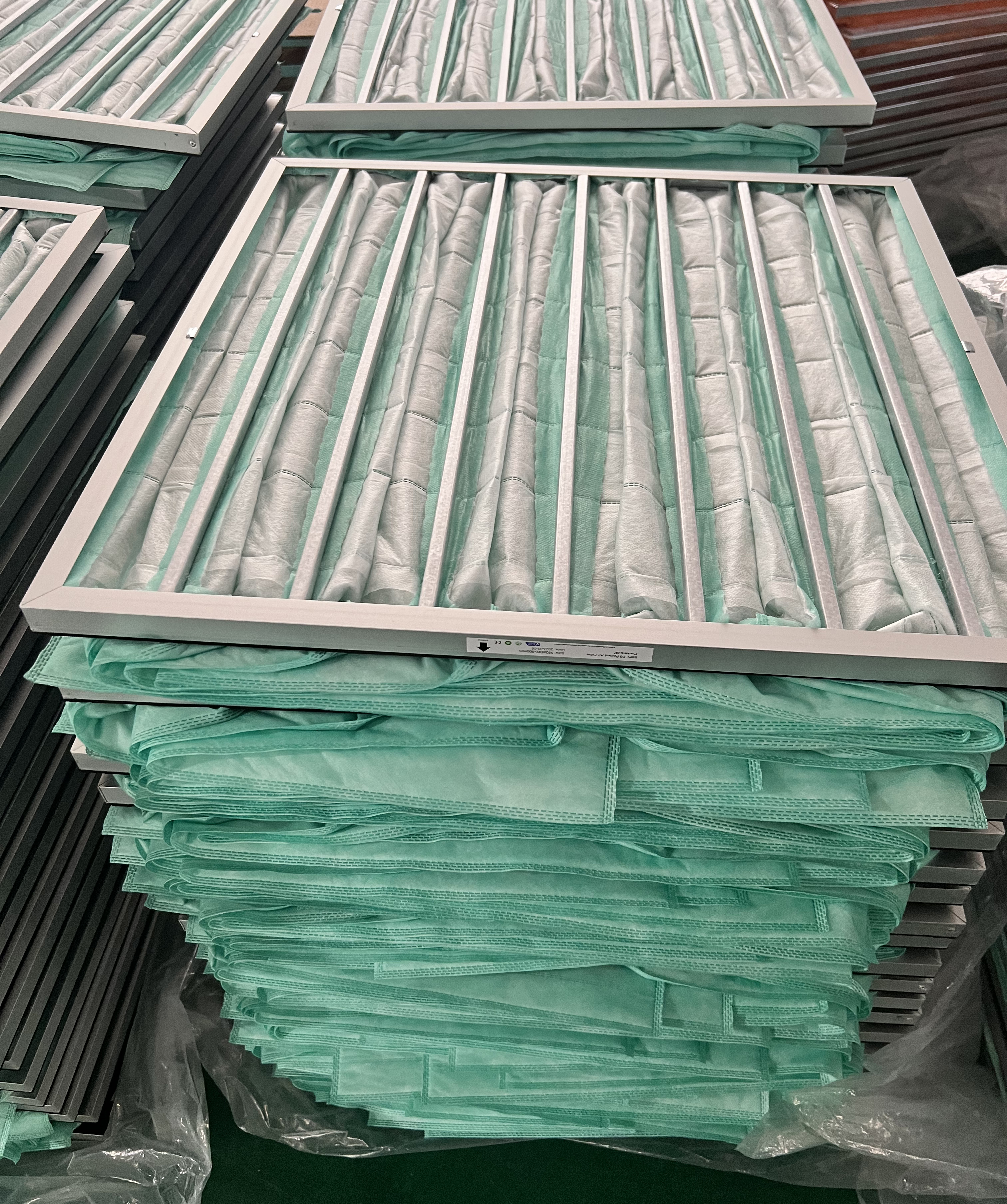 Filtros de bolsillo verde 8P