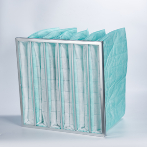 FRS-DS6P-A1-F7-E1 Filtro de bolsa de aire de tela no tejida con eficiencia del 65%