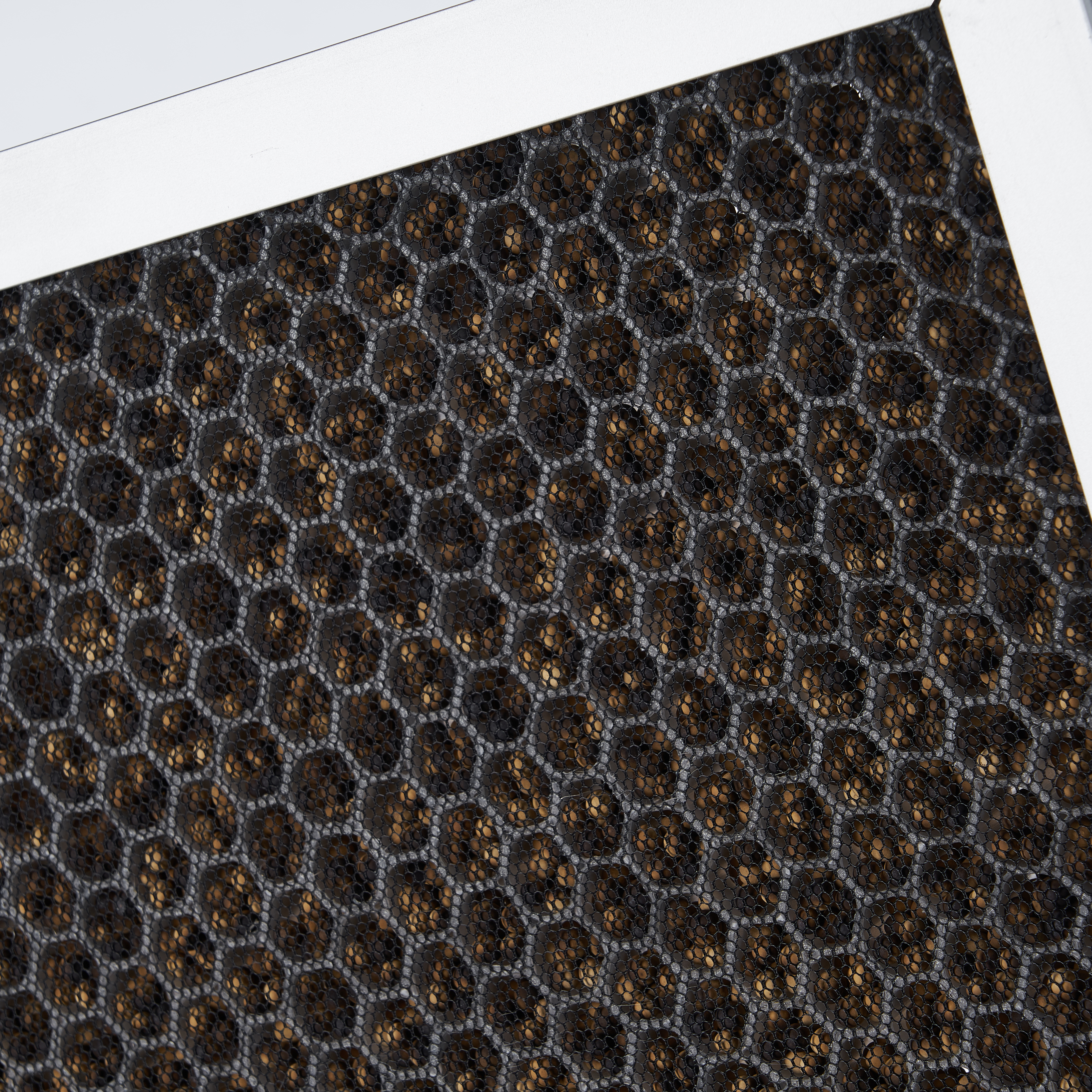 Filtro de aire de carb&oacute;n activado en forma de panal