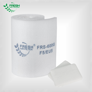 Medio filtrante de techo para cabina de pintura con alta retención de polvo FRS‑600G F5